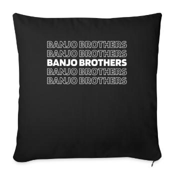 Banjo - Sofa pillowcase 17,3'' x 17,3'' (45 x 45 cm) - black - Front