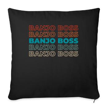 Banjo - Sofa pillowcase 17,3'' x 17,3'' (45 x 45 cm) - black - Front