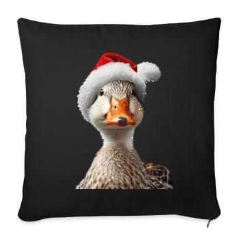 Canard - Housse de coussin décorative 45 x 45 cm - noir - Devant