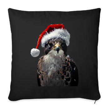 Faucon - Housse de coussin décorative 45 x 45 cm - noir - Devant