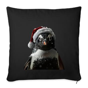 Penguin - Sofa pillowcase 17,3'' x 17,3'' (45 x 45 cm) - black - Front