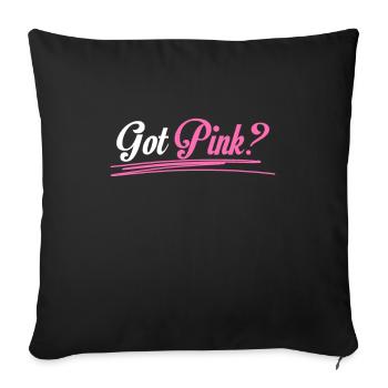 Breast Cancer Awareness - Sofa pillowcase 17,3'' x 17,3'' (45 x 45 cm) - black - Front