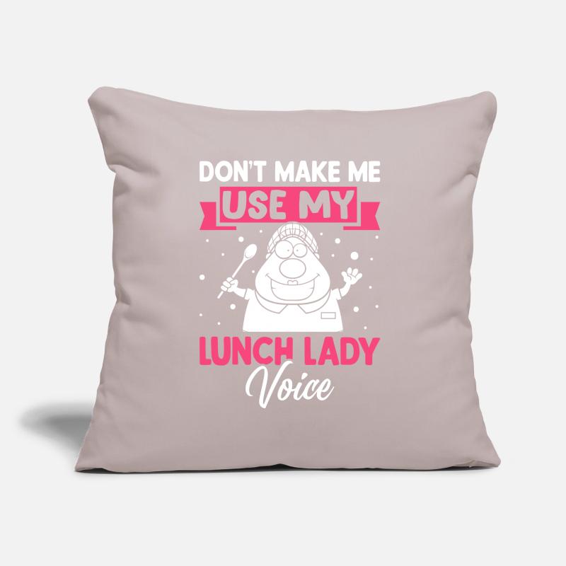employé de la cafétéria ne me force pas à utiliser le Sti Housse de coussin décorative 45 x 45 cm