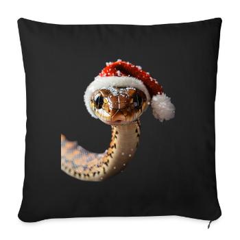 Serpent - Housse de coussin décorative 45 x 45 cm - noir - Devant