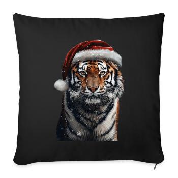 Tiger - Sofa pillowcase 17,3'' x 17,3'' (45 x 45 cm) - black - Front