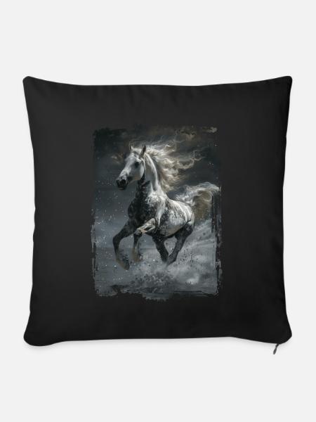Appaloosa - Sofa pillowcase 17,3'' x 17,3'' (45 x 45 cm) - black