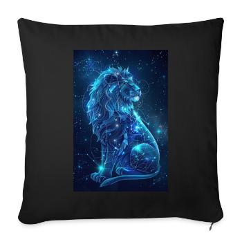 Aquarius - Sofa pillowcase 17,3'' x 17,3'' (45 x 45 cm) - black - Front