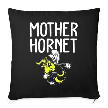 Beekeeper Beekeeping Beehive Mother Hornet - Sofa pillowcase 17,3'' x 17,3'' (45 x 45 cm) - black - Front