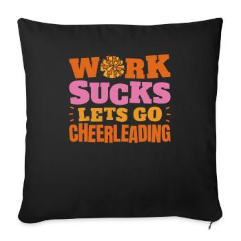Cheerleader Cheerleading - Sofa pillowcase 17,3'' x 17,3'' (45 x 45 cm) - black - Front