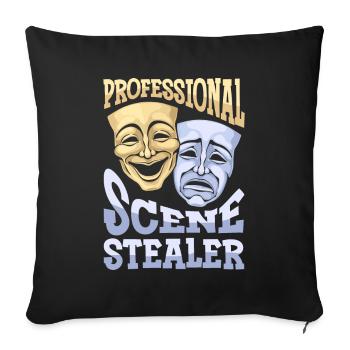 Acteur - Housse de coussin décorative 45 x 45 cm - noir - Devant