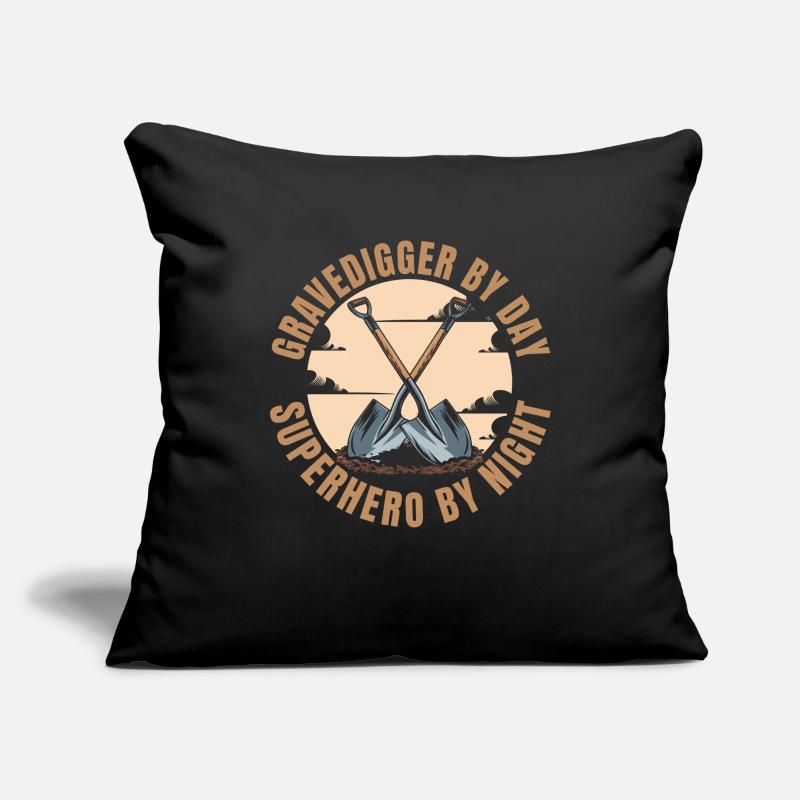 Gravedigger Funeral Assistant Sofa pillowcase 17,3'' x 17,3'' (45 x 45 cm)