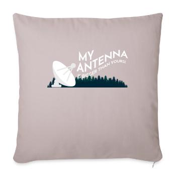L’antenne est plus grande funkliebhaber amateur - Housse de coussin décorative 45 x 45 cm - taupe clair - Devant