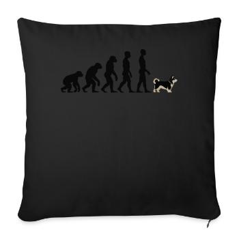 Alaskan Malamute - Sofa pillowcase 17,3'' x 17,3'' (45 x 45 cm) - black - Front