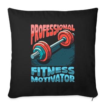 Entraîneurs de fitness Entraîneurs personnels - Housse de coussin décorative 45 x 45 cm - noir - Devant