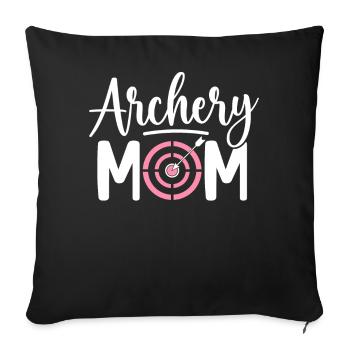 Archery Mom Archer Bow and Arrow Fra - Sofa pillowcase 17,3'' x 17,3'' (45 x 45 cm) - black - Front