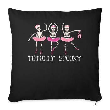 Ballet Halloween Spooky Tutu Tutully Spooky - Housse de coussin décorative 45 x 45 cm - noir - Devant