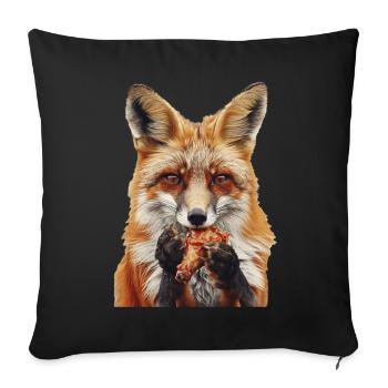 Fuchs - Sofakissenbezug 45 x 45 cm - Schwarz - Vorne