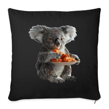 Koala - Sofa pillowcase 17,3'' x 17,3'' (45 x 45 cm) - black - Front