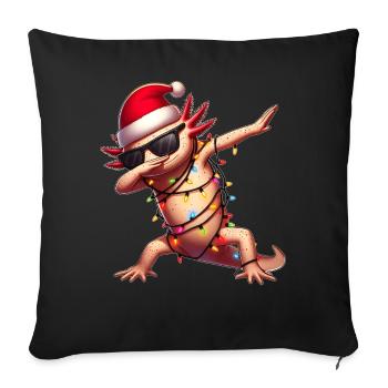 Polka Dot Axolotl Sunglasses Cute Christmas - Sofa pillowcase 17,3'' x 17,3'' (45 x 45 cm) - black - Front