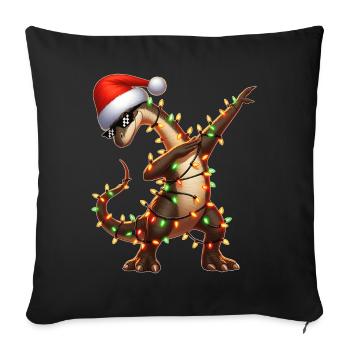 Polka Dot Brachiosaurus Dinosaur Sunglasses - Sofa pillowcase 17,3'' x 17,3'' (45 x 45 cm) - black - Front