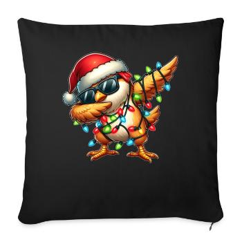 Lunettes de soleil Polka Dot Chicken Farm Farmer Niedlic - Housse de coussin décorative 45 x 45 cm - noir - Devant