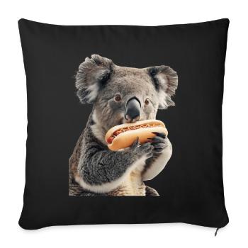 Koala - Sofa pillowcase 17,3'' x 17,3'' (45 x 45 cm) - black - Front