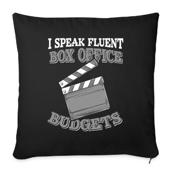 Producteur de films - Housse de coussin décorative 45 x 45 cm - noir - Devant
