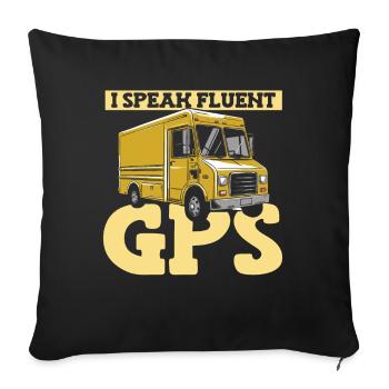 Delivery driver - Sofa pillowcase 17,3'' x 17,3'' (45 x 45 cm) - black - Front