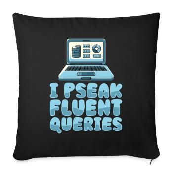 Database Administrator - Sofa pillowcase 17,3'' x 17,3'' (45 x 45 cm) - black - Front