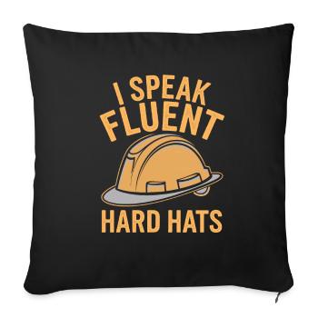 Civil engineer - Sofa pillowcase 17,3'' x 17,3'' (45 x 45 cm) - black - Front
