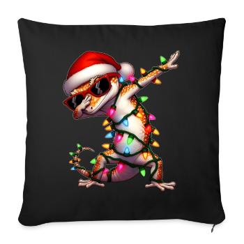 Polka Dot Crested Gecko Lizard Sunglasses Niedlic - Sofa pillowcase 17,3'' x 17,3'' (45 x 45 cm) - black - Front