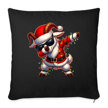 Polka Dot Goat Sunglasses Cute Christmas X - Sofa pillowcase 17,3'' x 17,3'' (45 x 45 cm) - black - Front