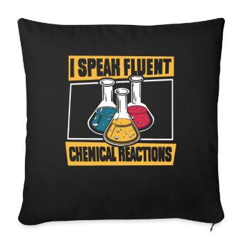 Chemical Engineer - Sofa pillowcase 17,3'' x 17,3'' (45 x 45 cm) - black - Front
