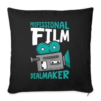 Film producer - Sofa pillowcase 17,3'' x 17,3'' (45 x 45 cm) - black - Front