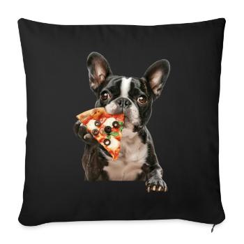 Boston Terrier - Sofa pillowcase 17,3'' x 17,3'' (45 x 45 cm) - black - Front