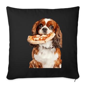 Cavalier King Spaniel - Sofakissenbezug 45 x 45 cm - Schwarz - Vorne