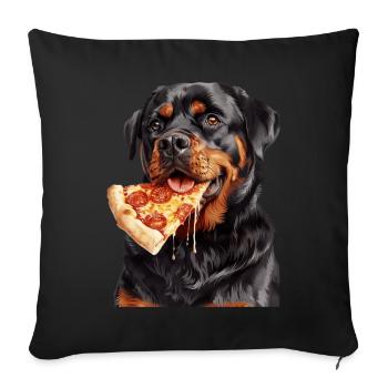Rottweiler - Housse de coussin décorative 45 x 45 cm - noir - Devant