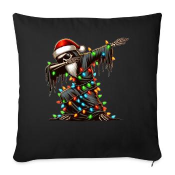 Dabbing Grim Reaper Death Santa Claus Sunglasses - Sofa pillowcase 17,3'' x 17,3'' (45 x 45 cm) - black - Front