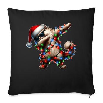 Lunettes de soleil chat de l’Himalaya à pois Cute We - Housse de coussin décorative 45 x 45 cm - noir - Devant