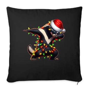 Dabbing Honey Badger Ratel Sunglasses Cute - Sofa pillowcase 17,3'' x 17,3'' (45 x 45 cm) - black - Front