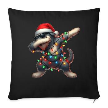 Polka Dot Irish Wolfhound Dog Sunglasses Nied - Sofa pillowcase 17,3'' x 17,3'' (45 x 45 cm) - black - Front