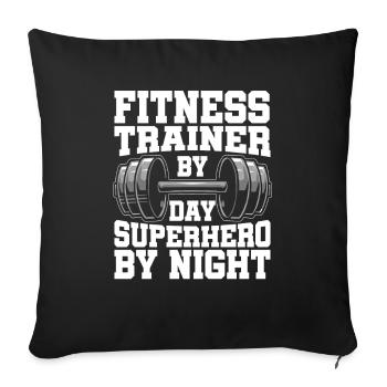 Fitness Trainers Personal Trainers - Sofa pillowcase 17,3'' x 17,3'' (45 x 45 cm) - black - Front
