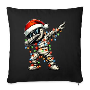 Polka Dot Mummy Halloween Sunglasses Cute White - Sofa pillowcase 17,3'' x 17,3'' (45 x 45 cm) - black - Front