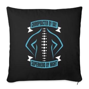 Chiropractor - Sofa pillowcase 17,3'' x 17,3'' (45 x 45 cm) - black - Front