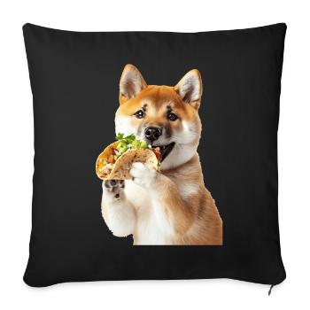 Akita - Sofa pillowcase 17,3'' x 17,3'' (45 x 45 cm) - black - Front