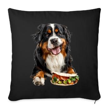 Bernese Mountain Dog - Sofakissenbezug 45 x 45 cm - Schwarz - Vorne