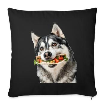 Alaskan Malamute - Sofa pillowcase 17,3'' x 17,3'' (45 x 45 cm) - black - Front