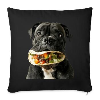 Cane Corso - Sofakissenbezug 45 x 45 cm - Schwarz - Vorne
