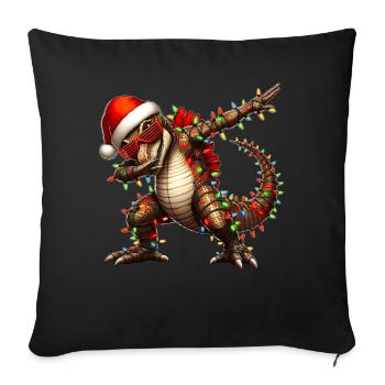 Polka Dot Spinosaurus Dinosaur Sunglasses Nied - Sofa pillowcase 17,3'' x 17,3'' (45 x 45 cm) - black - Front