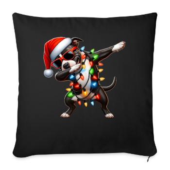 Spotting Staffordshire Bull Terrier Chien Mignon - Housse de coussin décorative 45 x 45 cm - noir - Devant